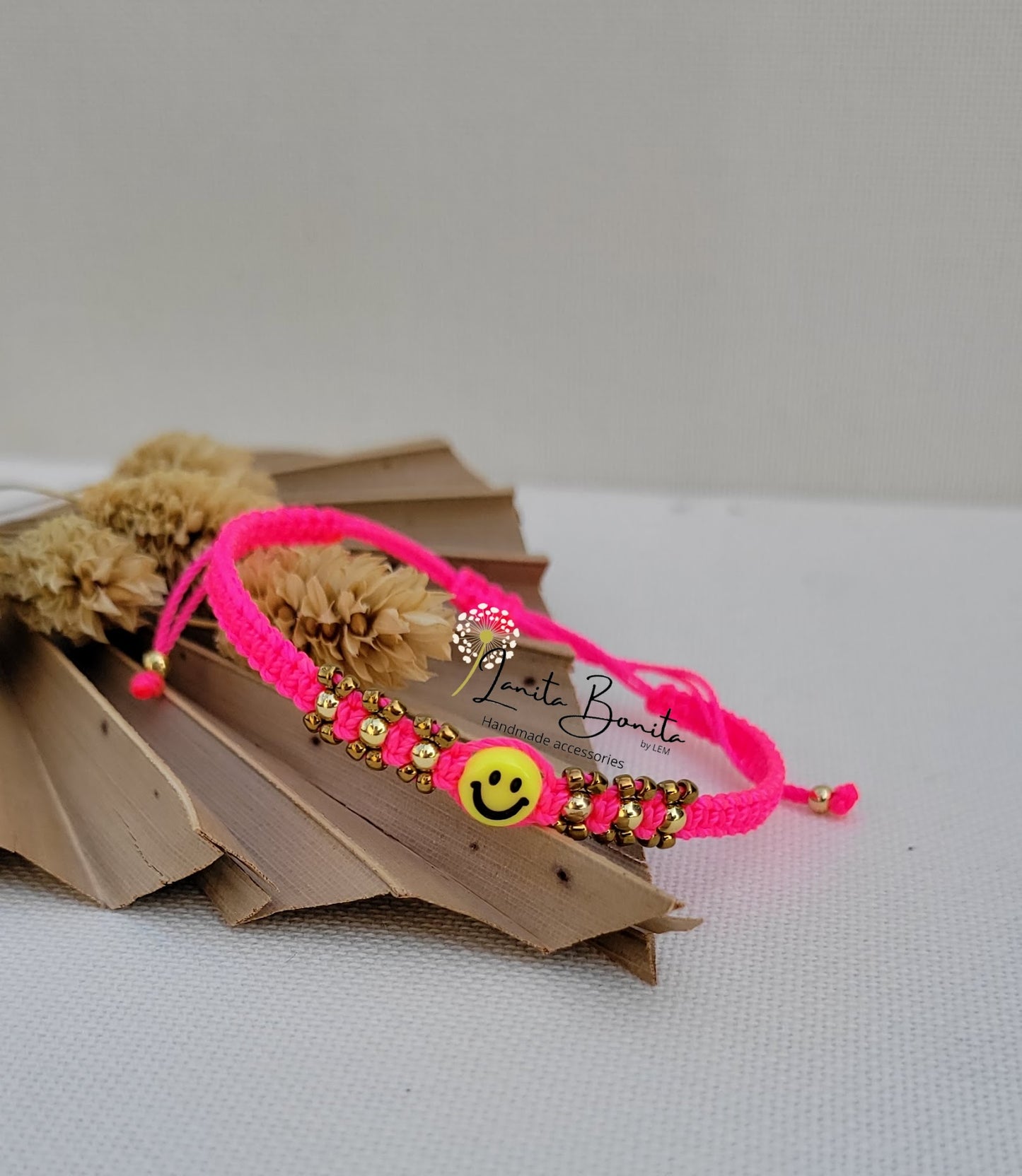 Happy Face Neon Bracelet