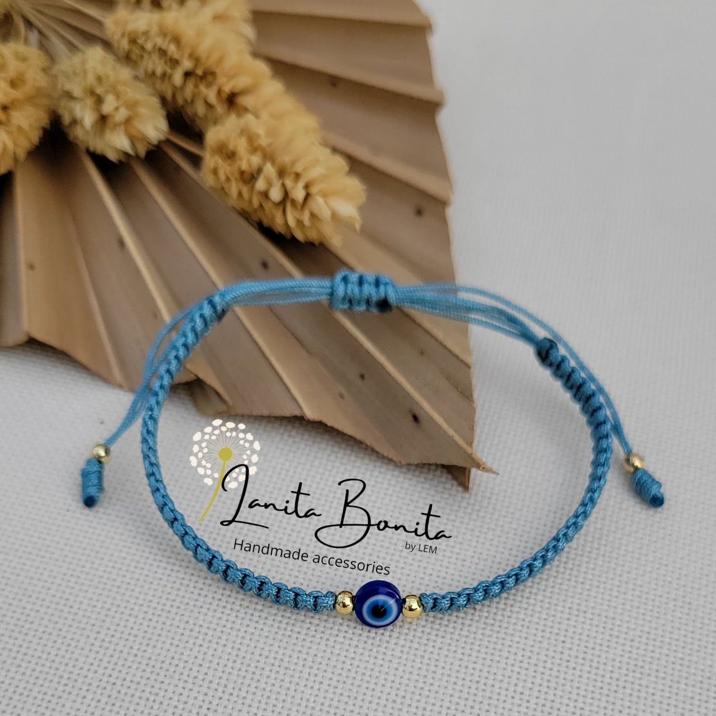 Woven Blue Ojito Bracelet